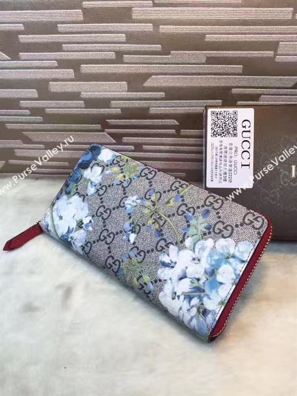 Gucci GG zipper wallet flower bag 6306