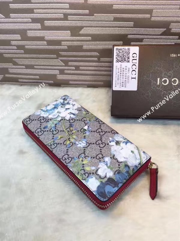 Gucci GG zipper wallet flower bag 6306