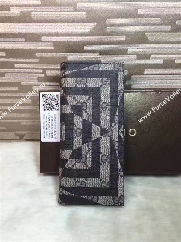 Gucci GG gray 2 wallet fold bag 6307