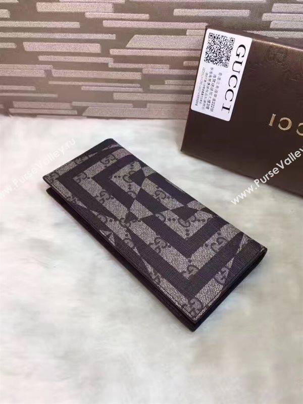 Gucci GG gray 2 wallet fold bag 6307