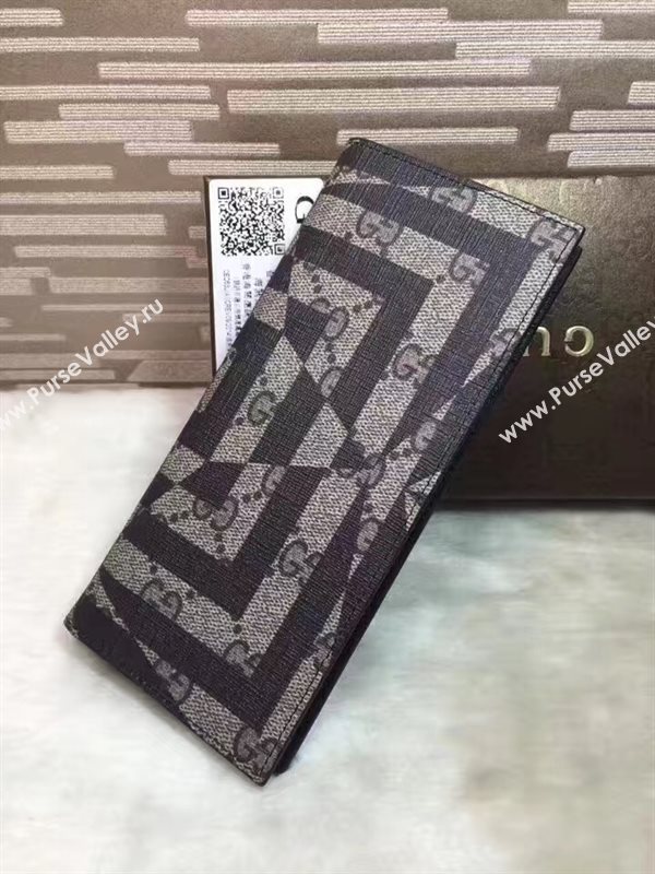 Gucci GG gray 2 wallet fold bag 6307