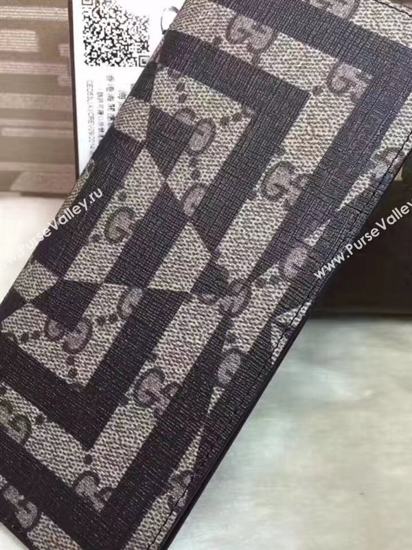 Gucci GG gray 2 wallet fold bag 6307