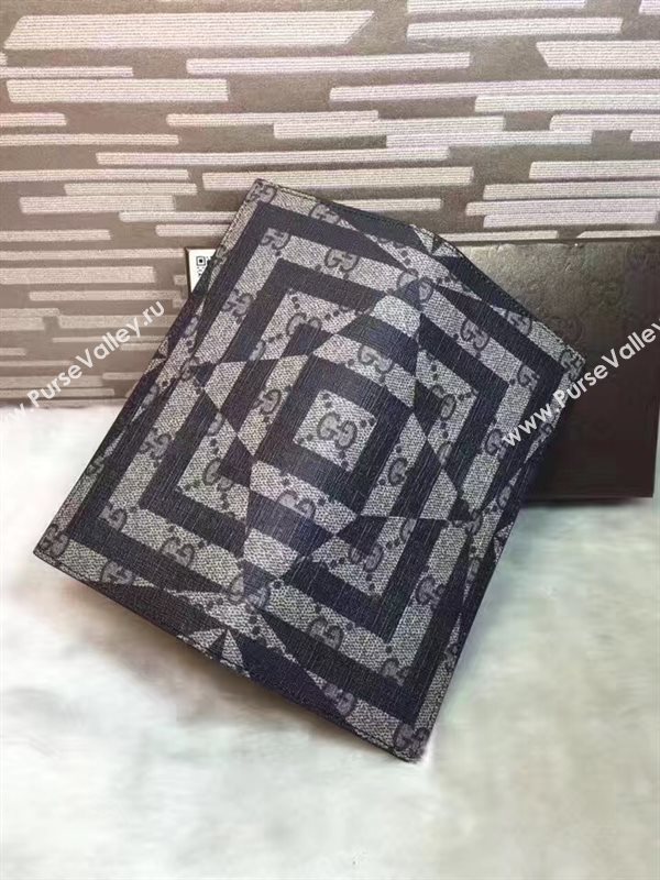 Gucci GG gray 2 wallet fold bag 6307