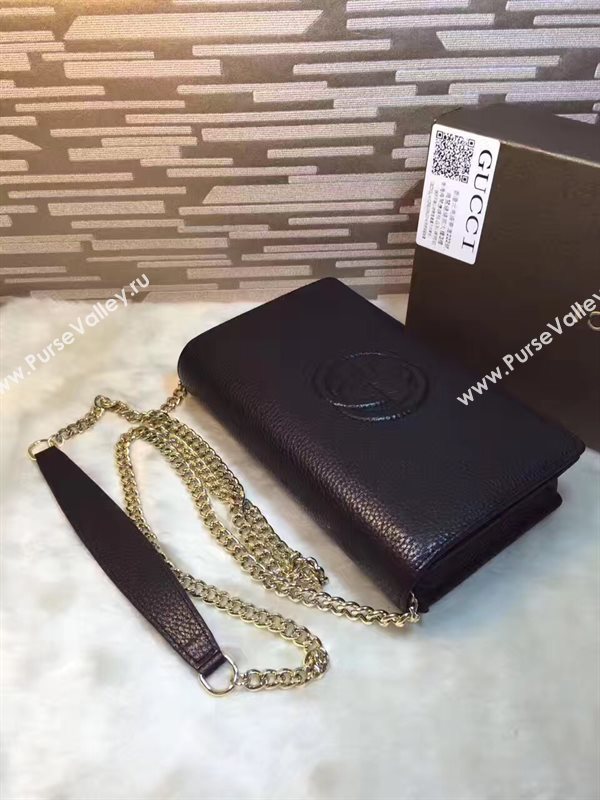 Gucci soho woc wallet shoulder black bag 6308