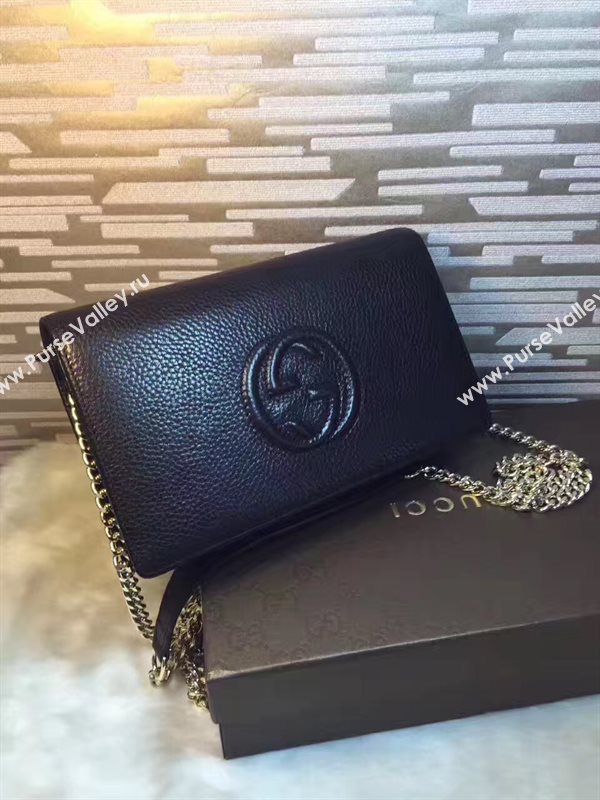 Gucci soho woc wallet shoulder black bag 6308