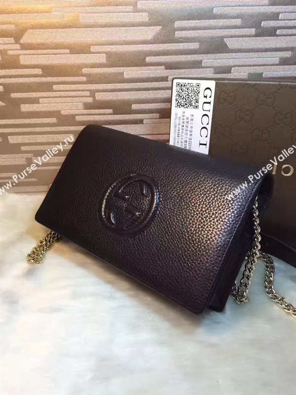 Gucci soho woc wallet shoulder black bag 6308