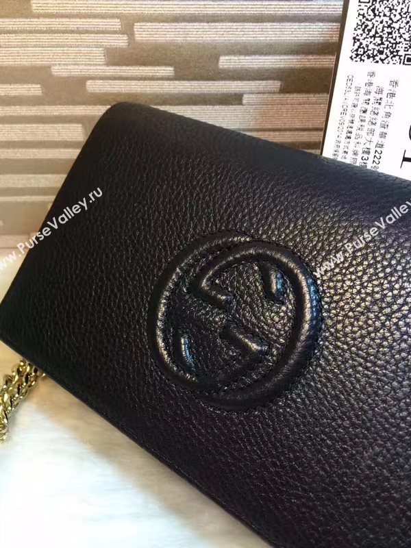 Gucci soho woc wallet shoulder black bag 6308