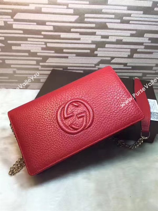 Gucci soho woc wallet shoulder red bag 6309