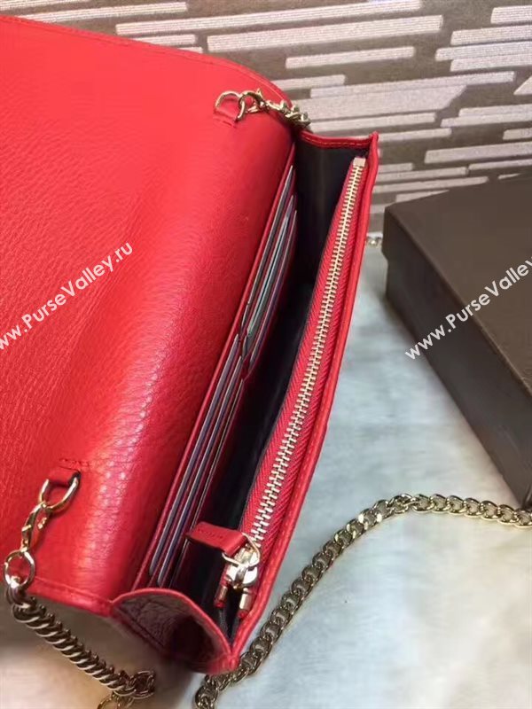Gucci soho woc wallet shoulder red bag 6309