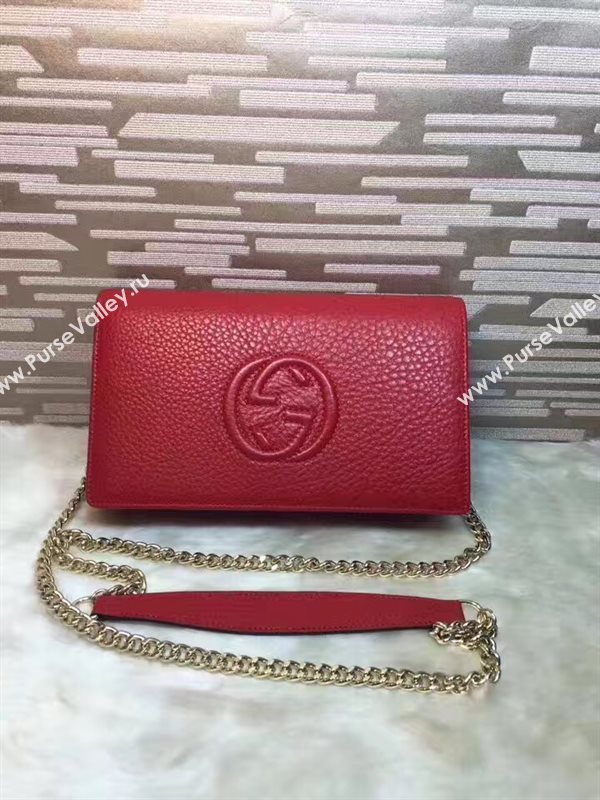 Gucci soho woc wallet shoulder red bag 6309