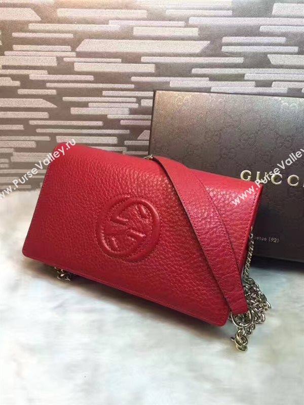 Gucci soho woc wallet shoulder red bag 6309