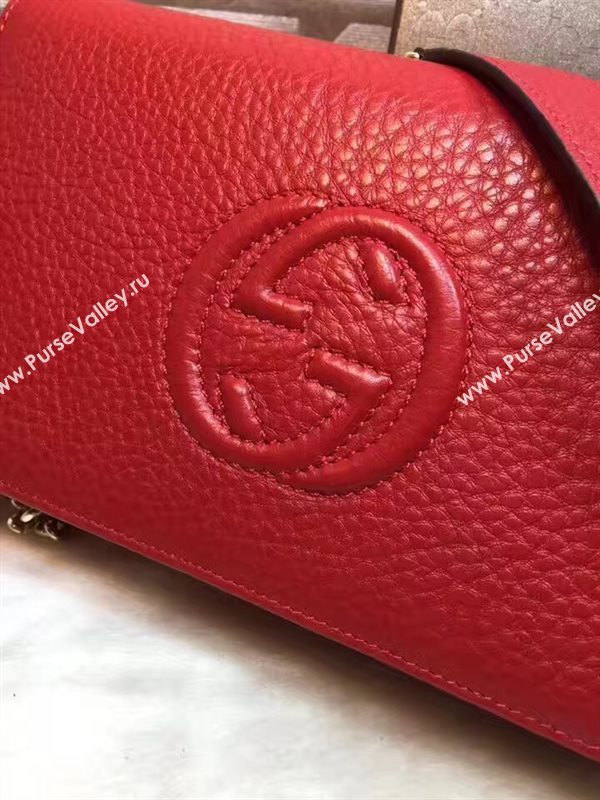 Gucci soho woc wallet shoulder red bag 6309