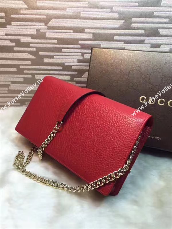 Gucci soho woc wallet shoulder red bag 6309
