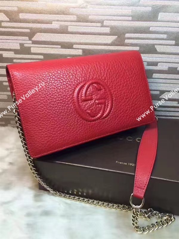 Gucci soho woc wallet shoulder red bag 6309