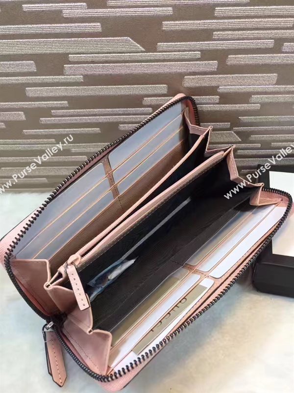 Gucci GG zipper wallet pink bag 6315