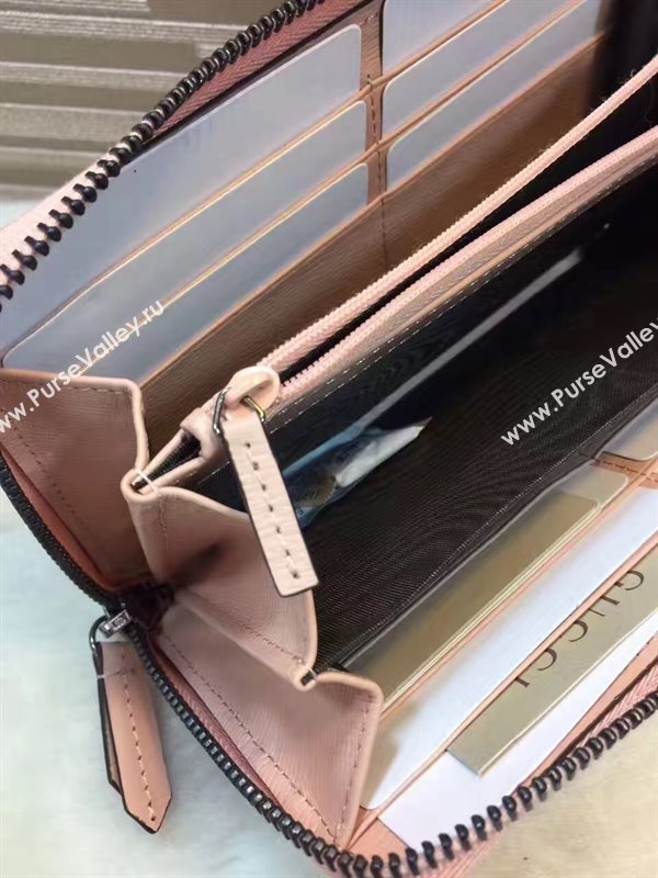 Gucci GG zipper wallet pink bag 6315