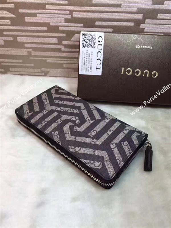 Gucci GG tri-gray wallet bag 6317