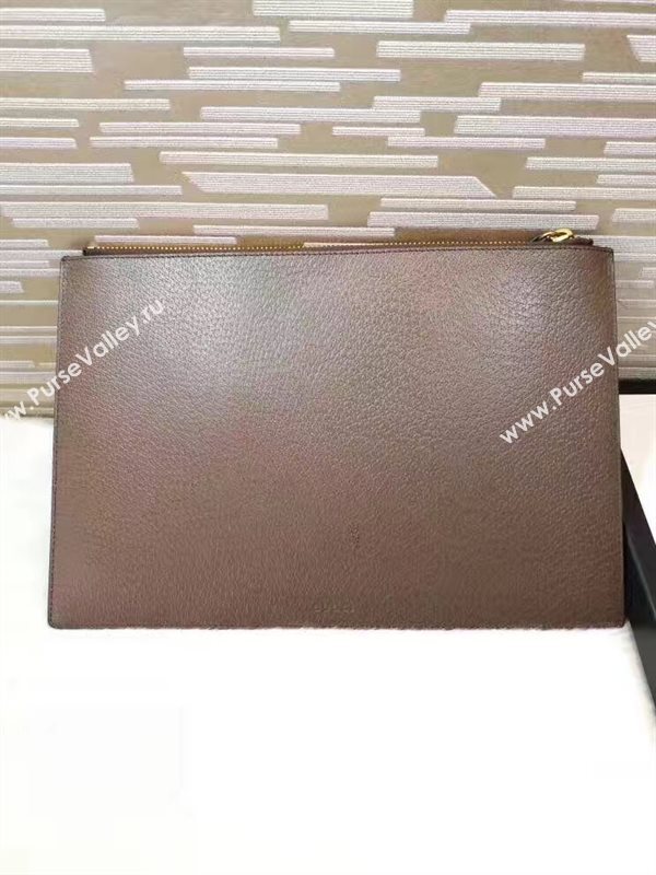 Gucci large tri clutch gray bag 6321