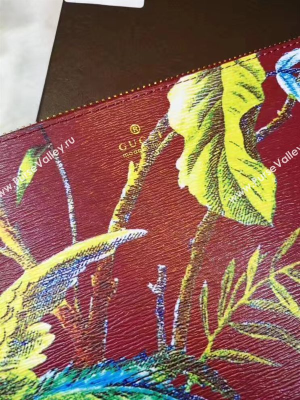 Gucci large tri clutch wine bag 6323