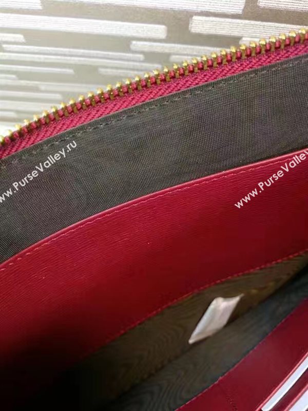 Gucci large tri clutch wine bag 6323