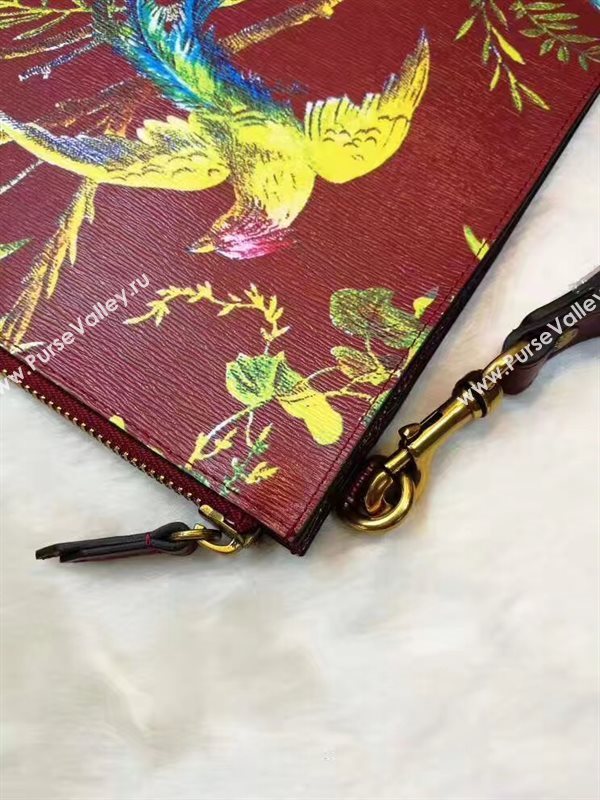 Gucci large tri clutch wine bag 6323