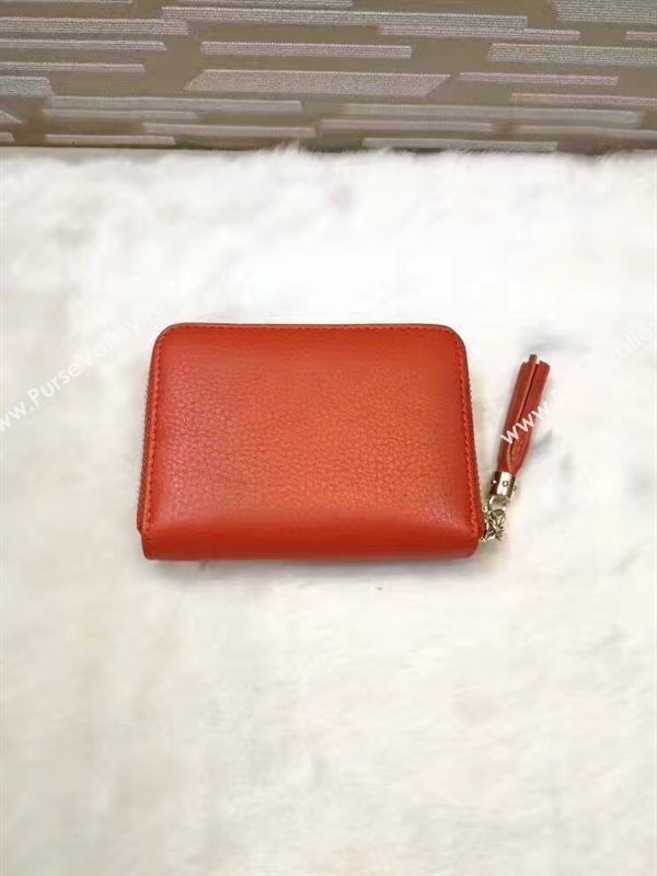 Gucci small soho zipper wallet wine bag 6327