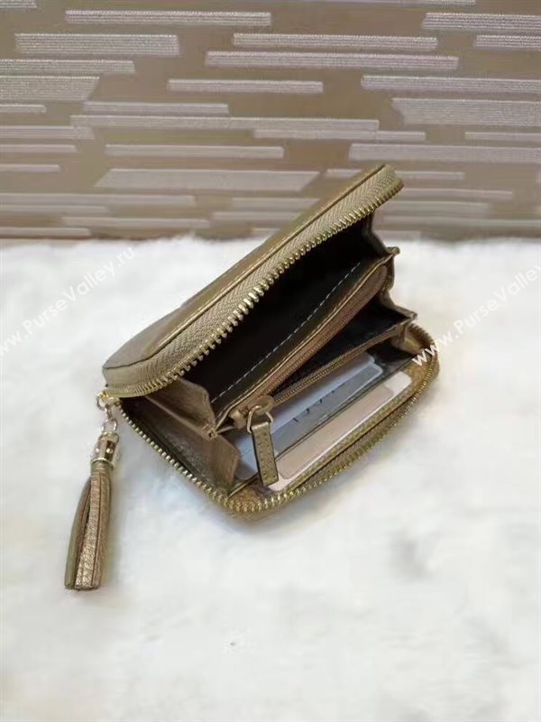 Gucci small soho zipper wallet gold bag 6329