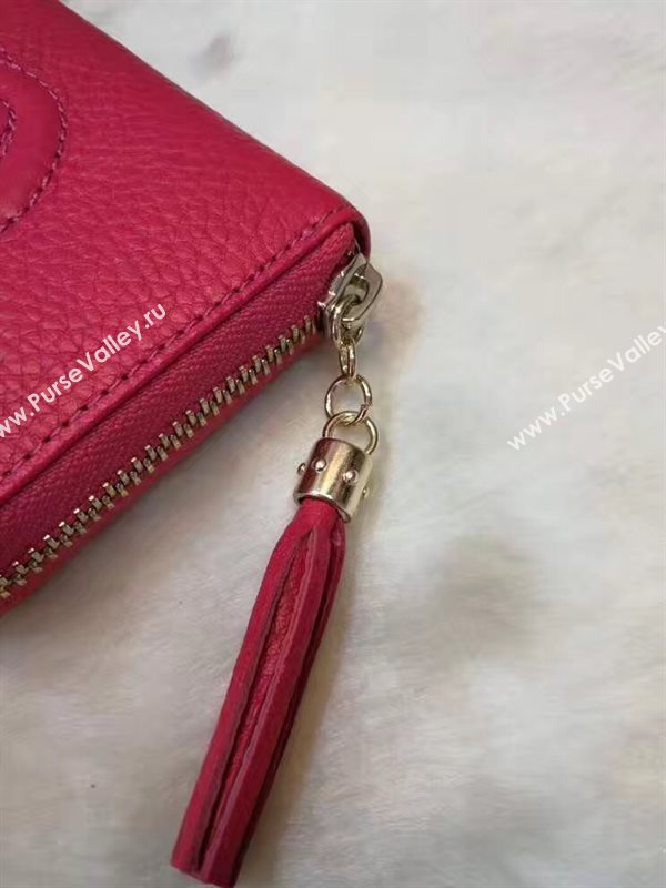 Gucci small soho zipper wallet red bag 6331