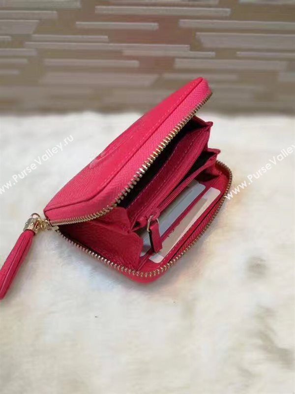 Gucci small soho zipper wallet red bag 6331