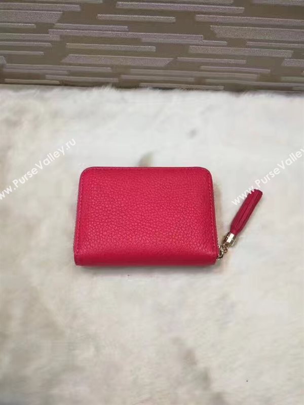 Gucci small soho zipper wallet red bag 6331