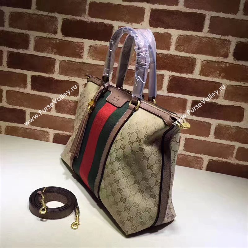 Gucci large shoulder tote gray red with bag 6440