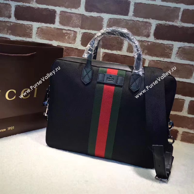Gucci men shoulder tote red black bag 6445
