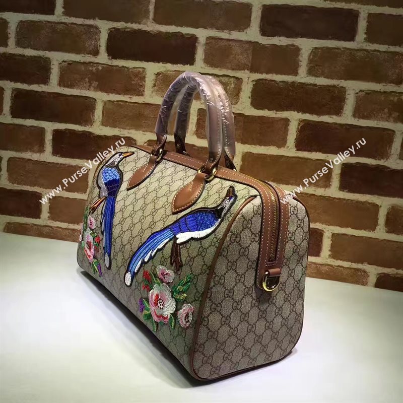 Gucci large Boston with tan leather tote shoulder bag 6448