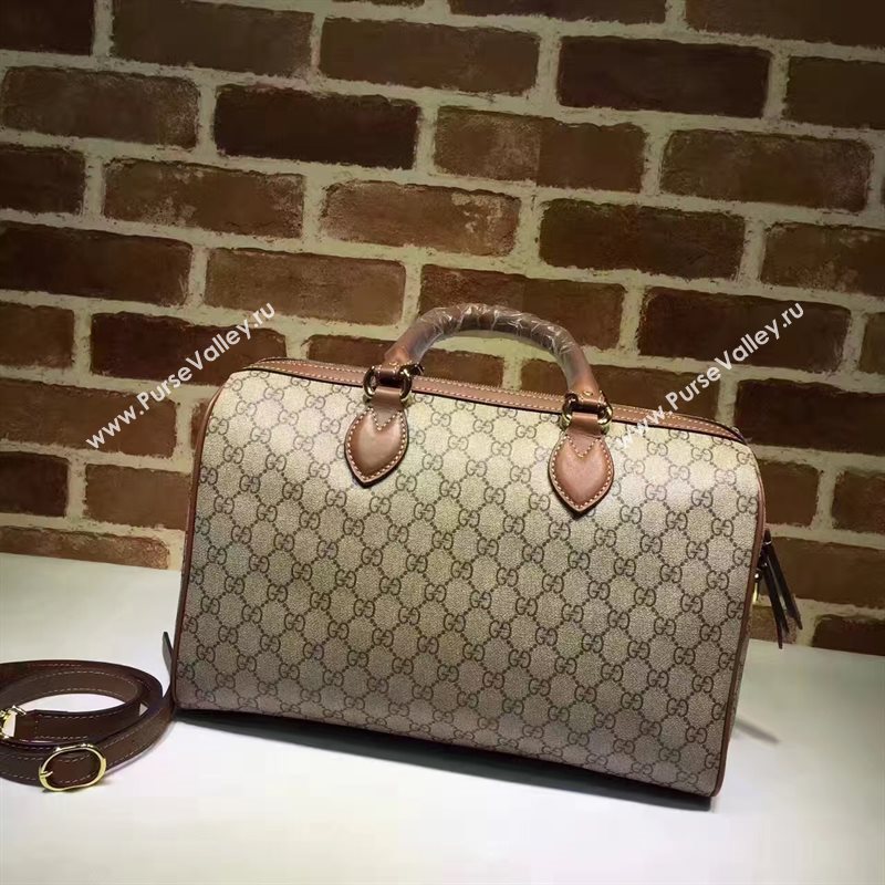 Gucci large Boston with tan leather tote shoulder bag 6448