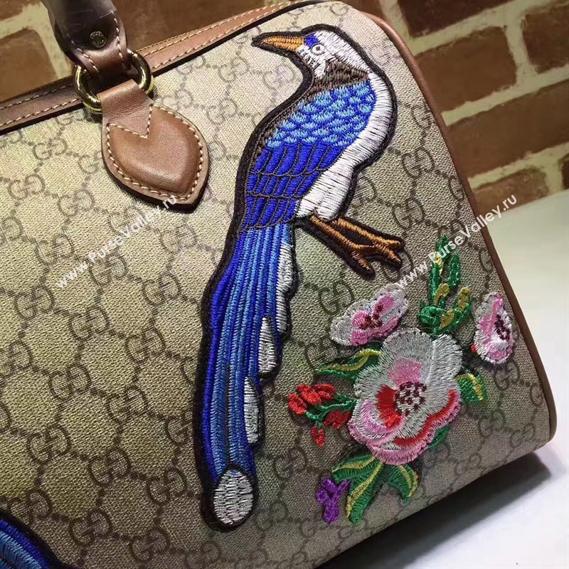 Gucci large Boston with tan leather tote shoulder bag 6448