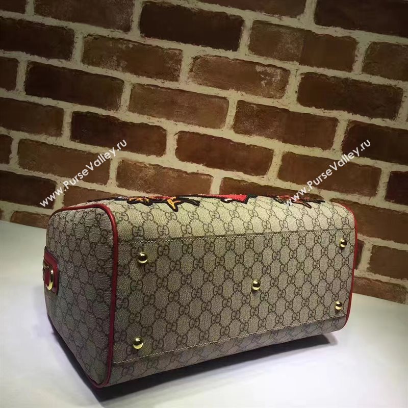 Gucci large Boston with red leather tote shoulder bag 6449