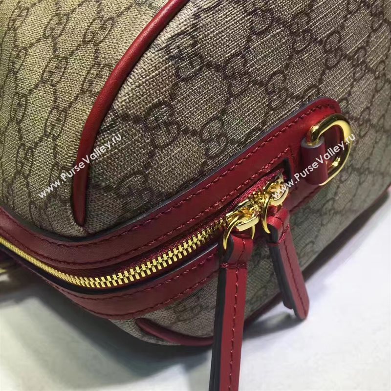 Gucci large Boston with red leather tote shoulder bag 6449