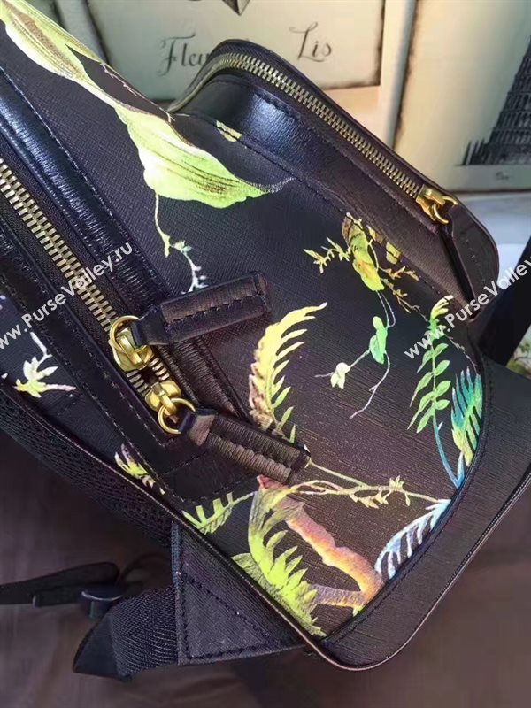 Gucci large backpack black flower with bag 6451