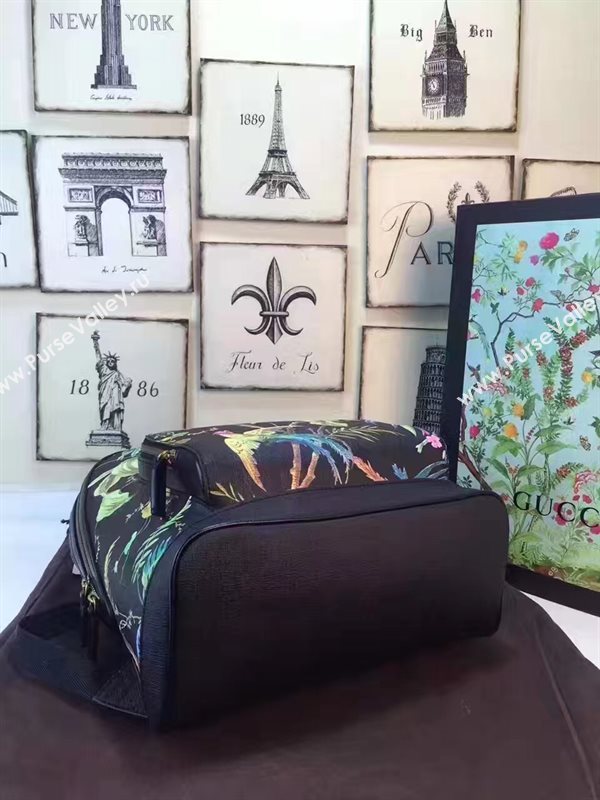Gucci large backpack black flower with bag 6451
