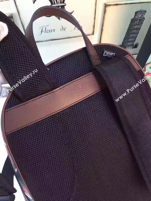 Gucci large backpack tri red gray bag 6453