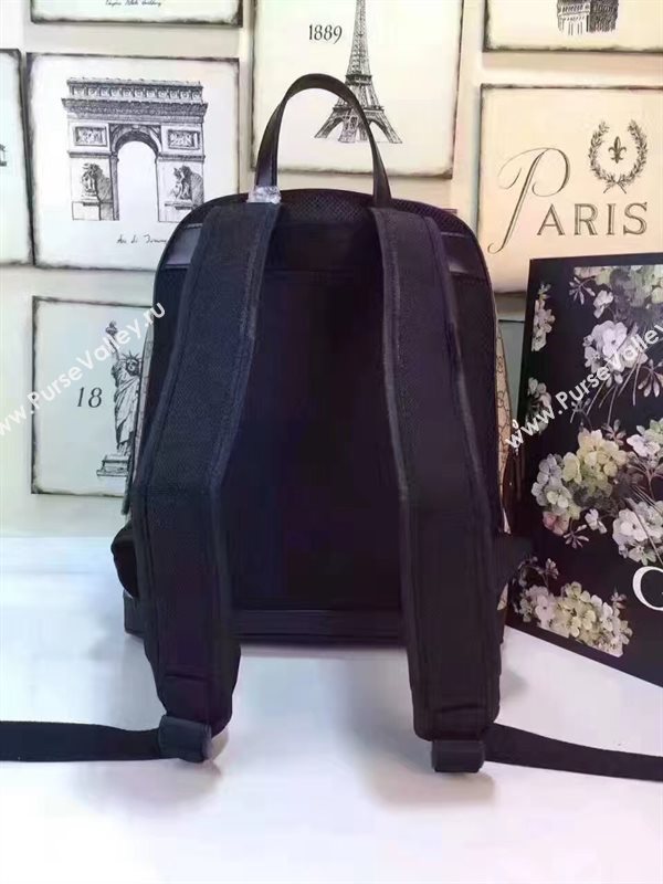 Gucci large backpack gray tri bag 6455