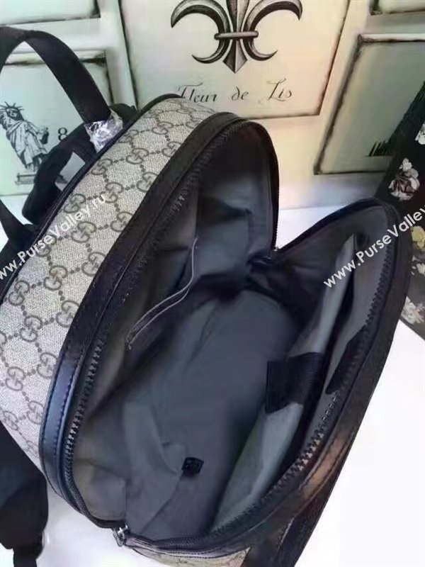 Gucci large backpack gray tri bag 6455