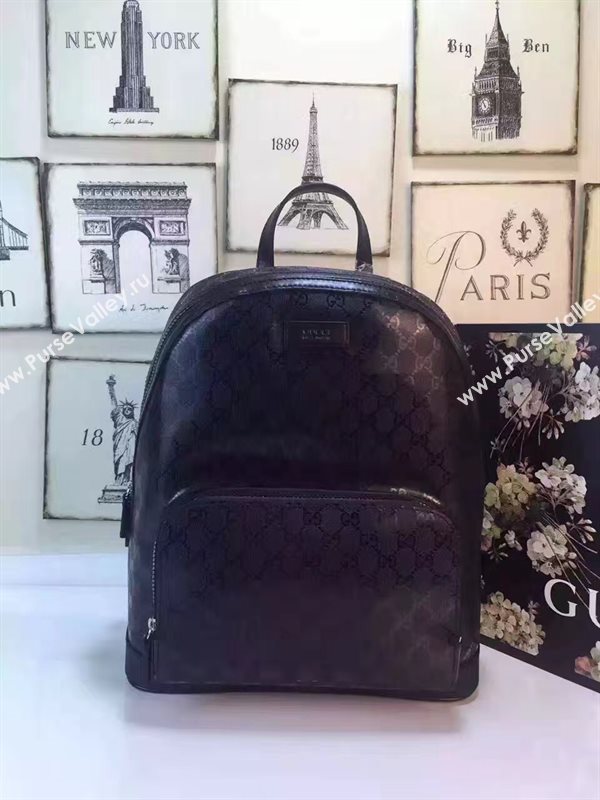 Gucci large black backpack bag 6456