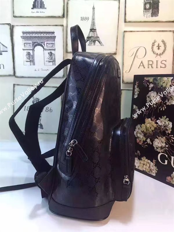 Gucci large black backpack bag 6456