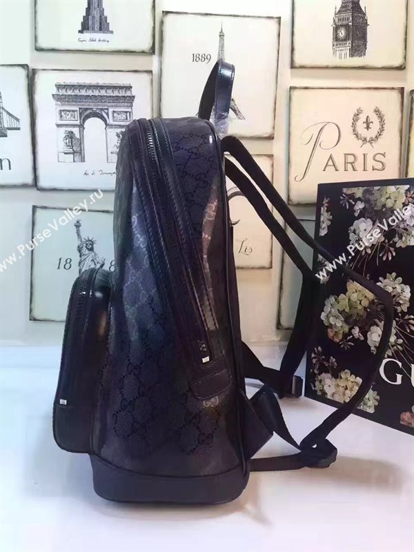 Gucci large black backpack bag 6456