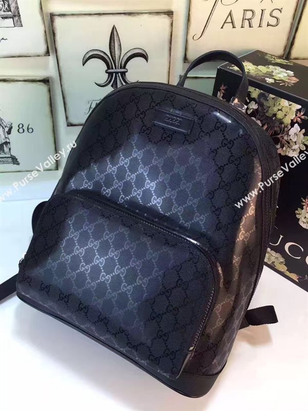 Gucci large black backpack bag 6456