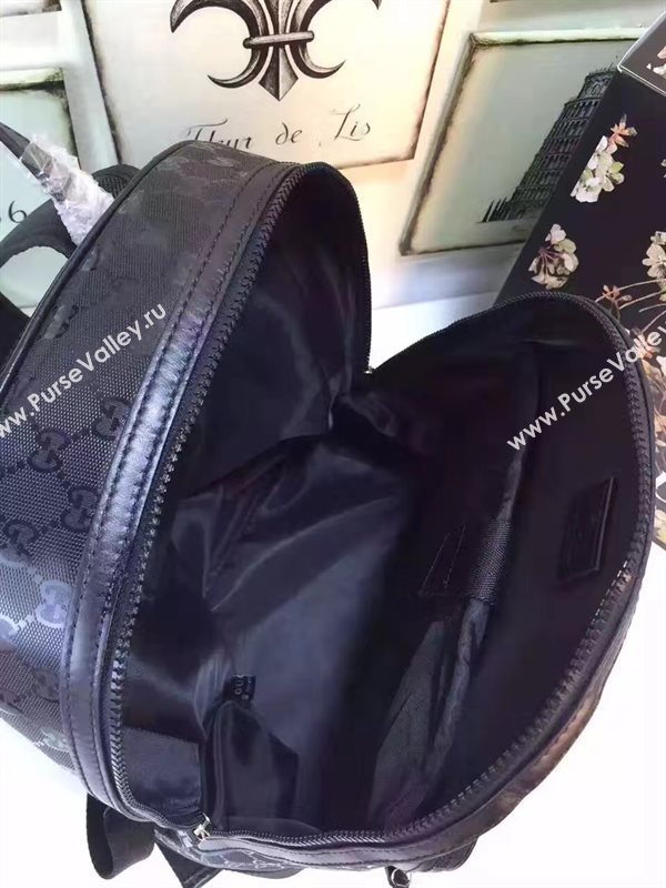 Gucci large black backpack bag 6456