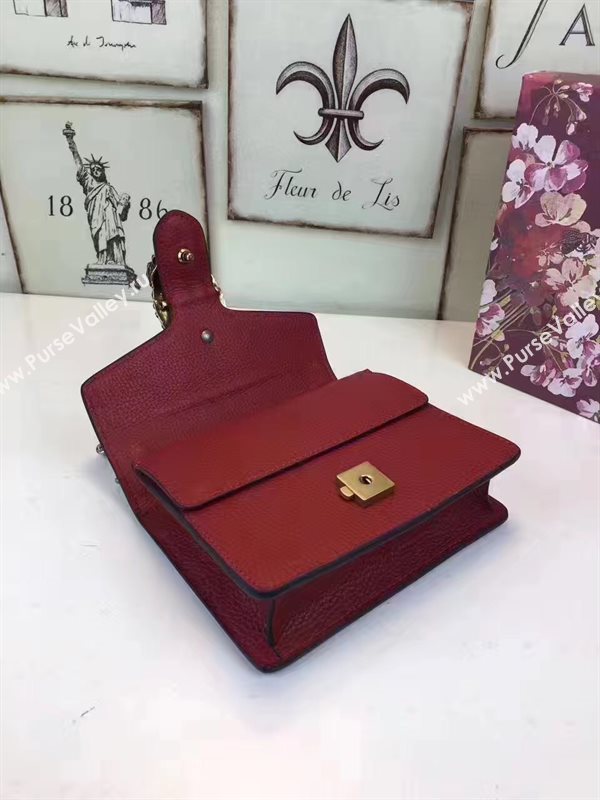 Gucci mini padlock red shoulder bag 6457