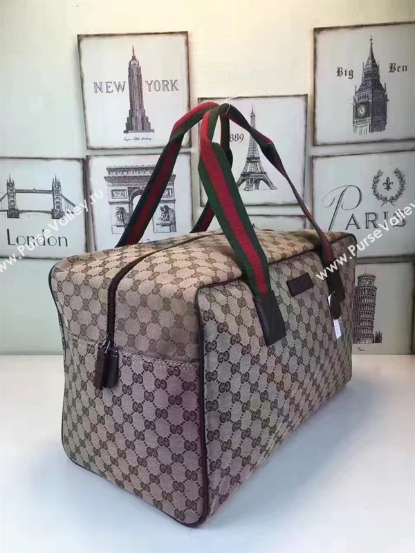 Gucci large travel gray tri bag 6462