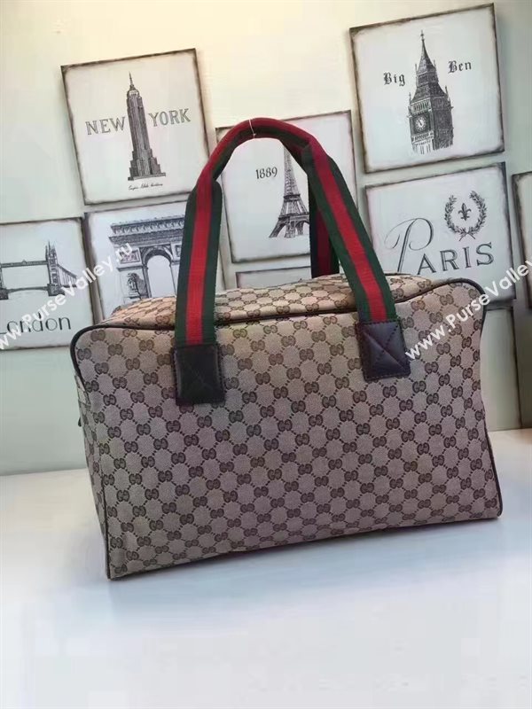 Gucci large travel gray tri bag 6462